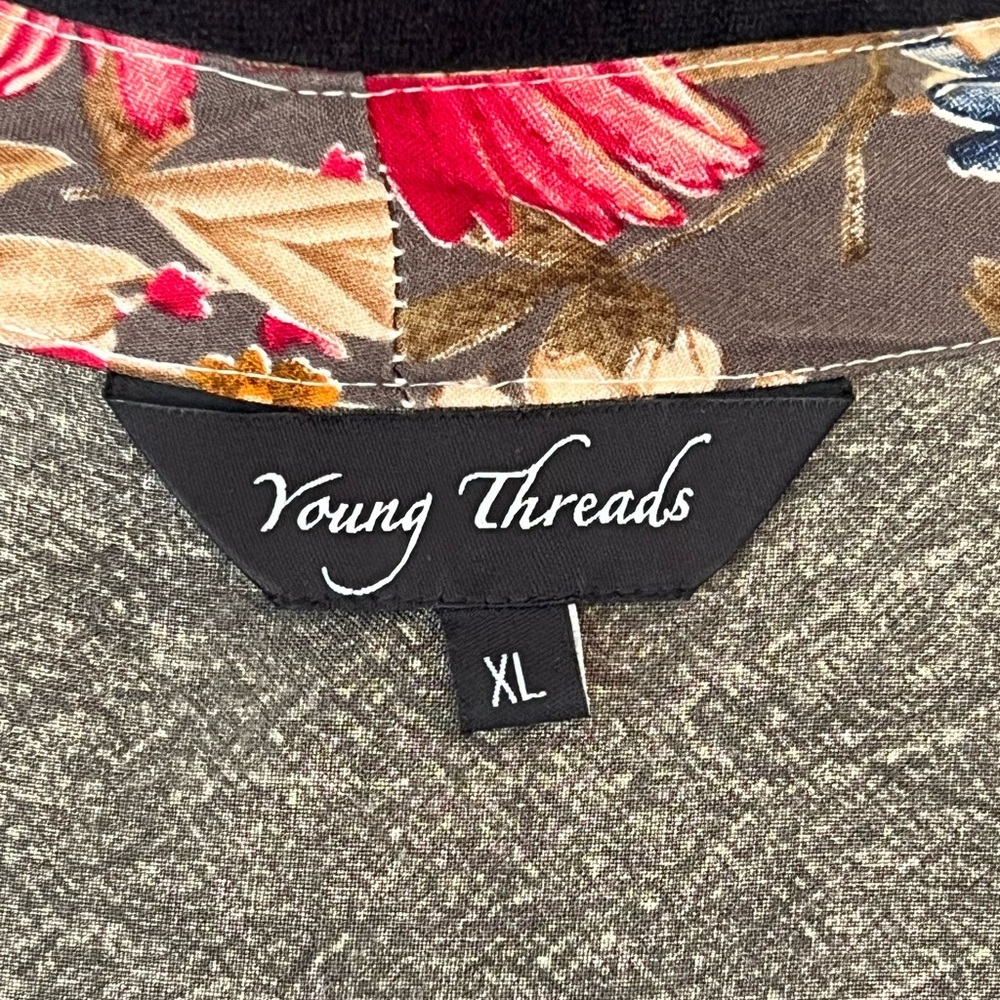 Young Threads Patchwork Bohemian-Style Kimono Car… - image 8